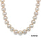 Perlenkette 42 Brillanten/Akoyaperle 14k Weißgold