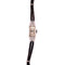 Damenuhr Art Deco Achtkant Diamant 750-18k Weißgold
