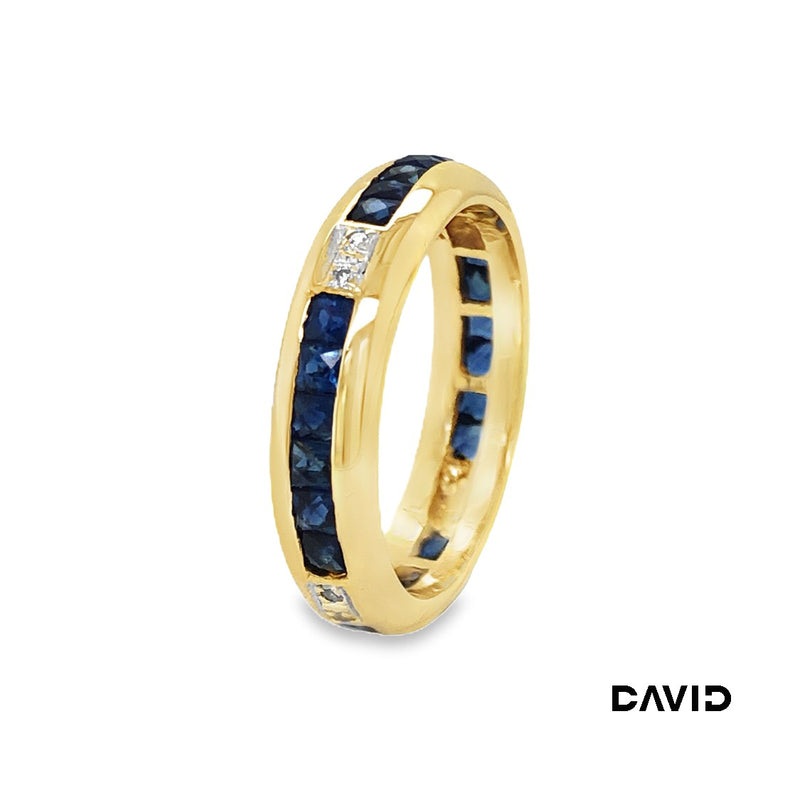 Ring Diamant/Saphir Gold 585/14k