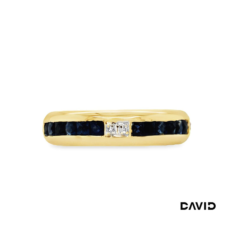 Ring Diamant/Saphir Gold 14k