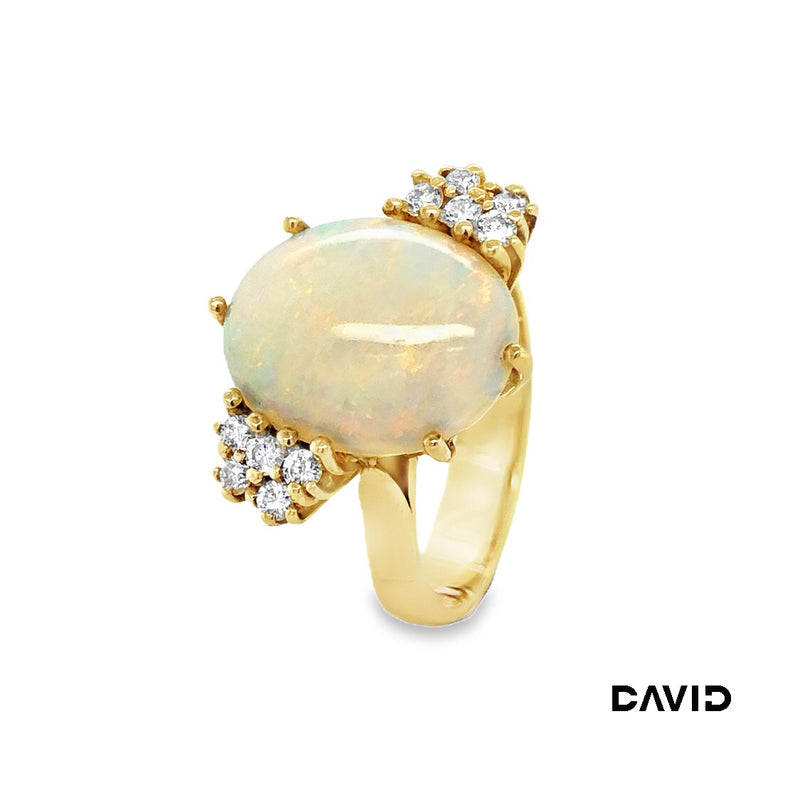 Ring Brillant & Opal Gold 585/14k