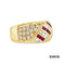 Ring Brillanten/Rubin Gold 750/18k
