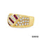 Ring Brillanten/Rubin Gold 18k