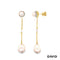 Ohrhänger Diamanten & Perlen Gold 750/18k