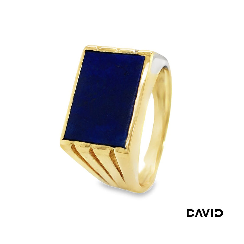 Ring Farbstein blau Gold 585/14k