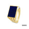 Ring Farbstein blau Gold 14k