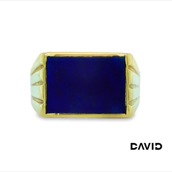 Ring Farbstein blau Gold 14k