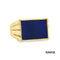 Ring Farbstein blau Gold 14k