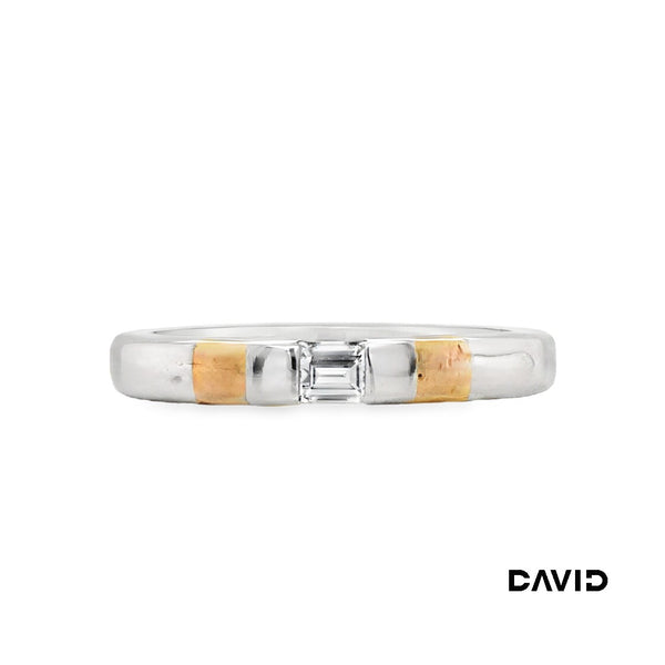 Ring Diamant Platin 950 + Gold 750