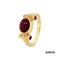 Ring Rubin Cabbochon Gold 585/14k