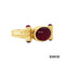 Ring Rubin Cabbochon Gold 14k