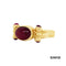 Ring Rubin Cabbochon Gold 14k