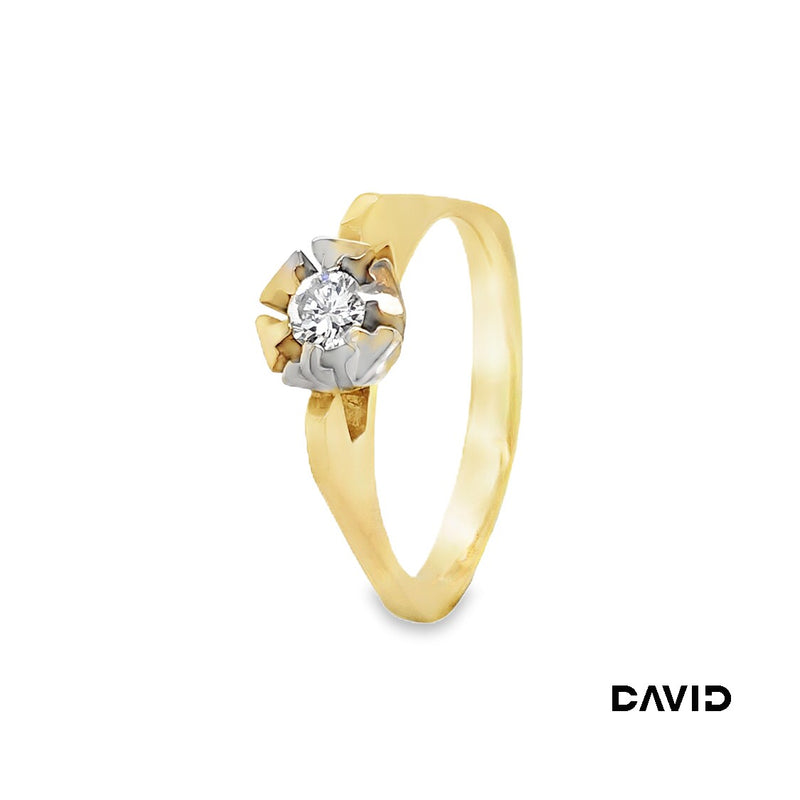 Ring Brillant Gold 14k Bicolor