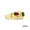 Ring Brillant/Rubin/Smaragd Gold 18k