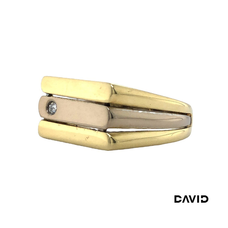 Ring Brillant Gold 14k Bicolor