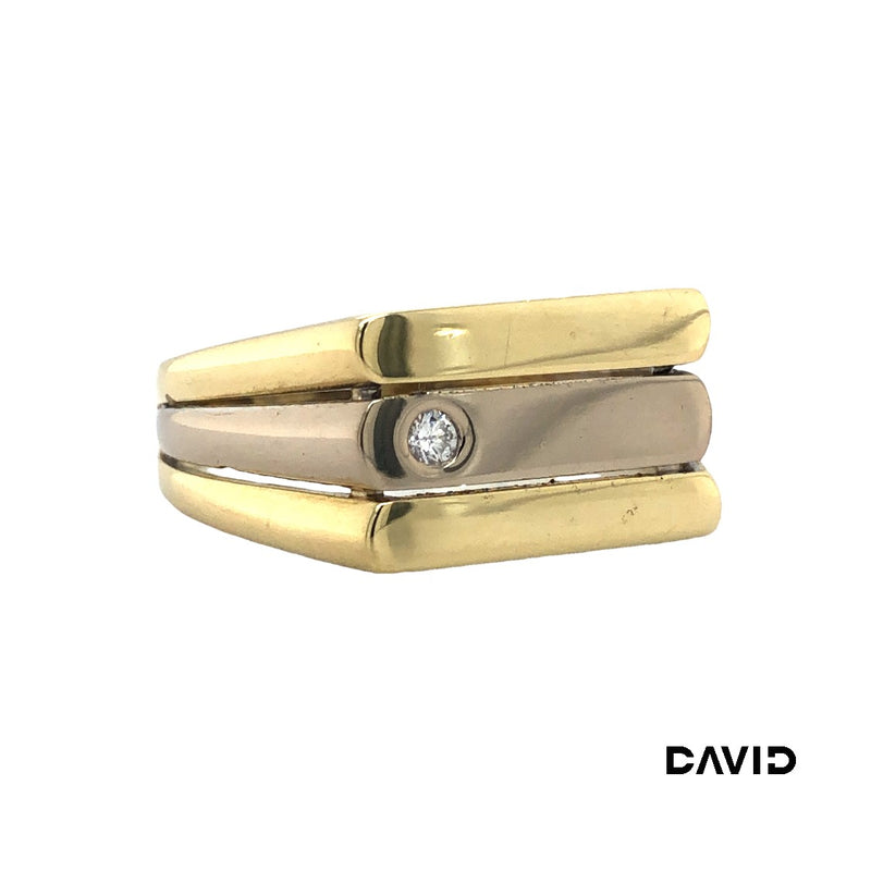 Ring Brillant Gold 14k Bicolor