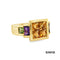 Ring Citrin / Amethyst / Peridot Gold 585/14k