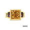 Ring Citrin / Amethyst / Peridot Gold 585/14k