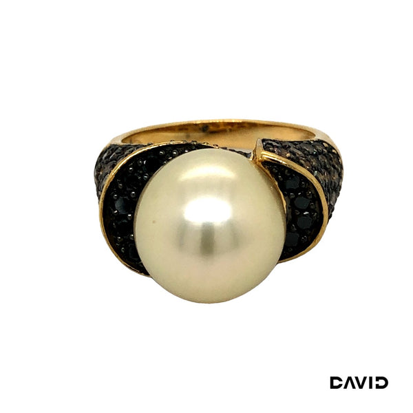 Ring Dia./Südseeperle Gold 750/18k