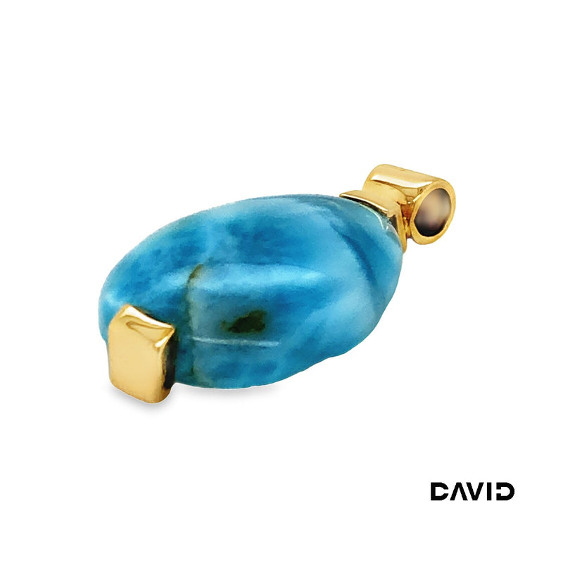 Anhänger Larimar Gold 750/18k
