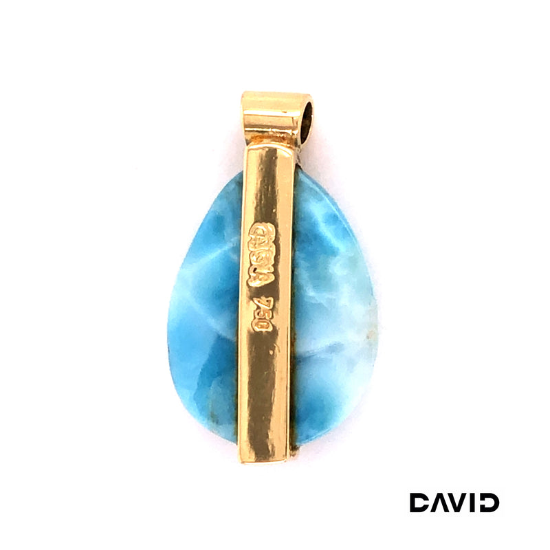 Anhänger Larimar Gold 750/18k