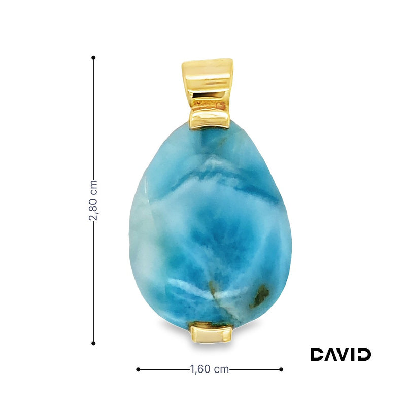 Anhänger Larimar Gold 18k