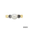 Ring Akoya Perle / Diamanten Gold 585/14k