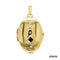 Medaillon Saphir Gold 14k Bicolor