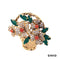 Brosche Van Cleefs & Arpels Brillanten / Farbsteine Gold 750/18k