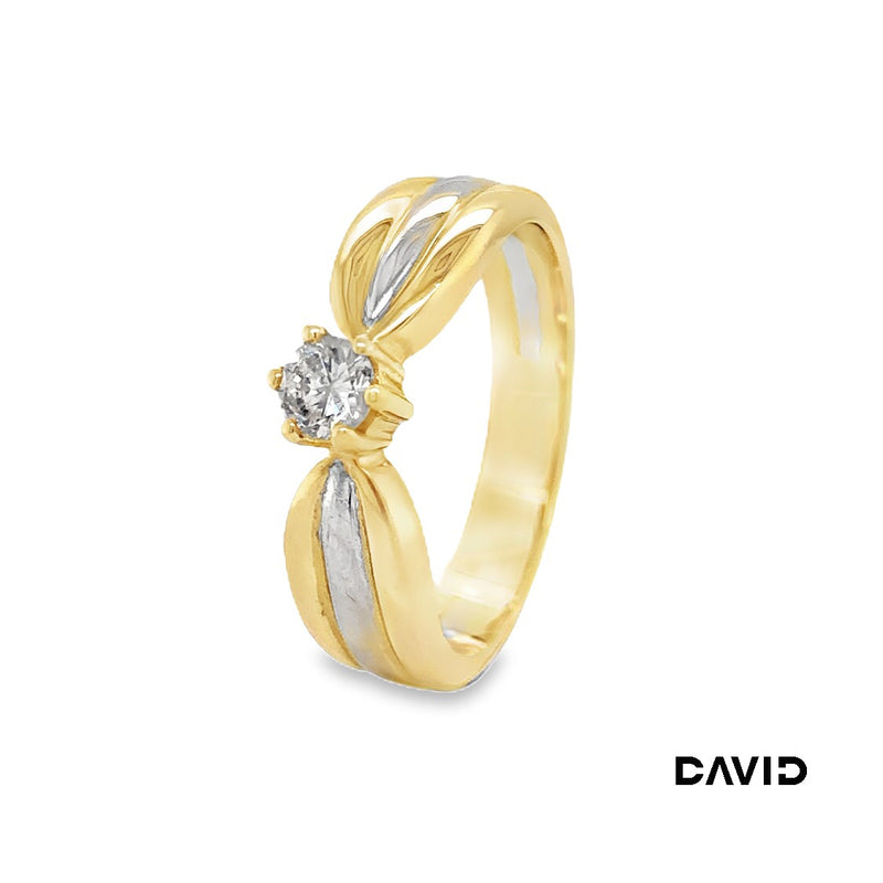 Ring Brillant Gold 14k Bicolor