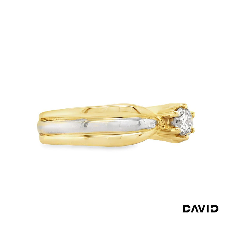 Ring Brillant Gold 14k Bicolor