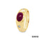 Ring Brillanten/Farbstein Rubin Gold 585/14k