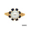 Ring Perle/Saphir Gold 18k