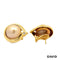 Ohrstecker Perle mit Brillant Gold 585/14k