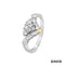 Ring Brill./Diamanten Platin 950 - Gold 750/18k