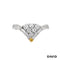 Ring Brill./Diamanten Platin 950 - Gold 750/18k