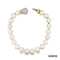 Kette Dia./Perle Gold 14k