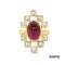 Ring Ameth./Perle Gold 585/14k