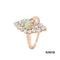 Ring Diamanten/Opal Gold 14k Rotgold