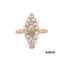 Ring Diamanten/Opal Gold 14k Rotgold