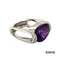 Ring Amethyst/Brillanten 750-18k Weißgold