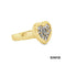 Ring Herz Brillanten Gold 18k