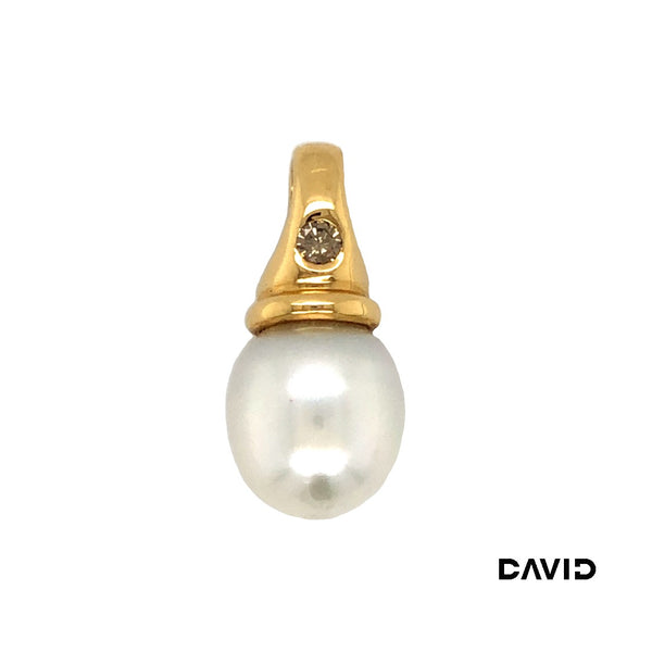 Anhänger Brillanten & Perle Gold 750/18k