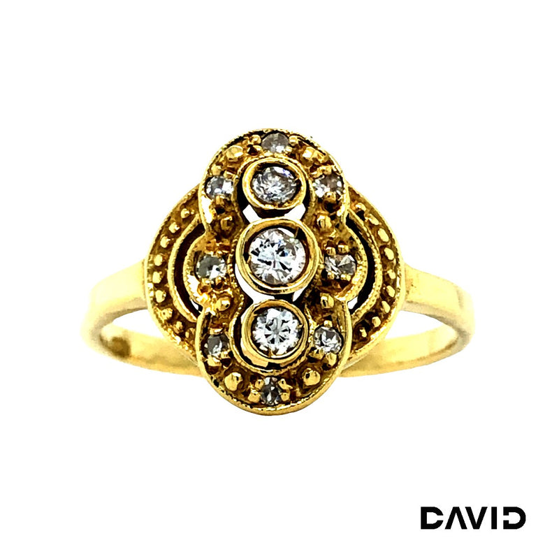 Ring Brillanten Gold 18k