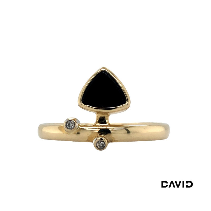 Ring Dia./Onyx Gold 585/14k