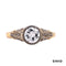 Ring Brill./Smaragd 585/14k Weißgold