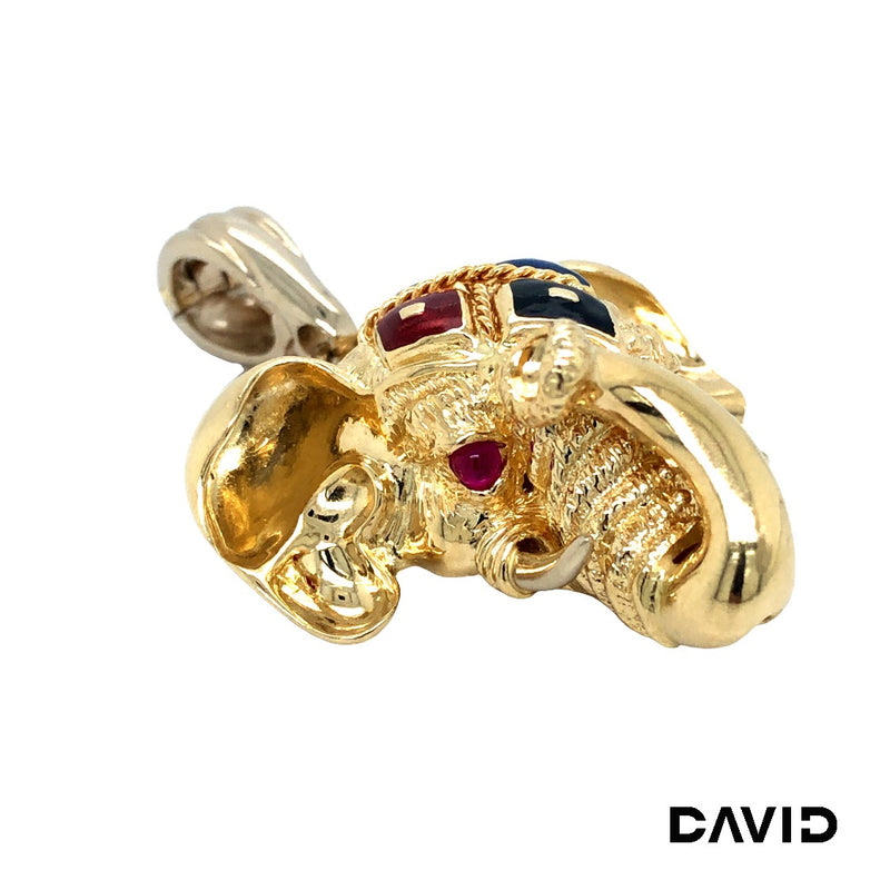 Anhänger Elefant Gold 14k