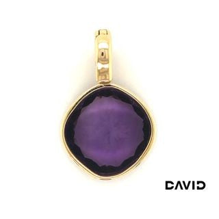 Anhänger Clip Brillanten/Amethyst Gold 18k