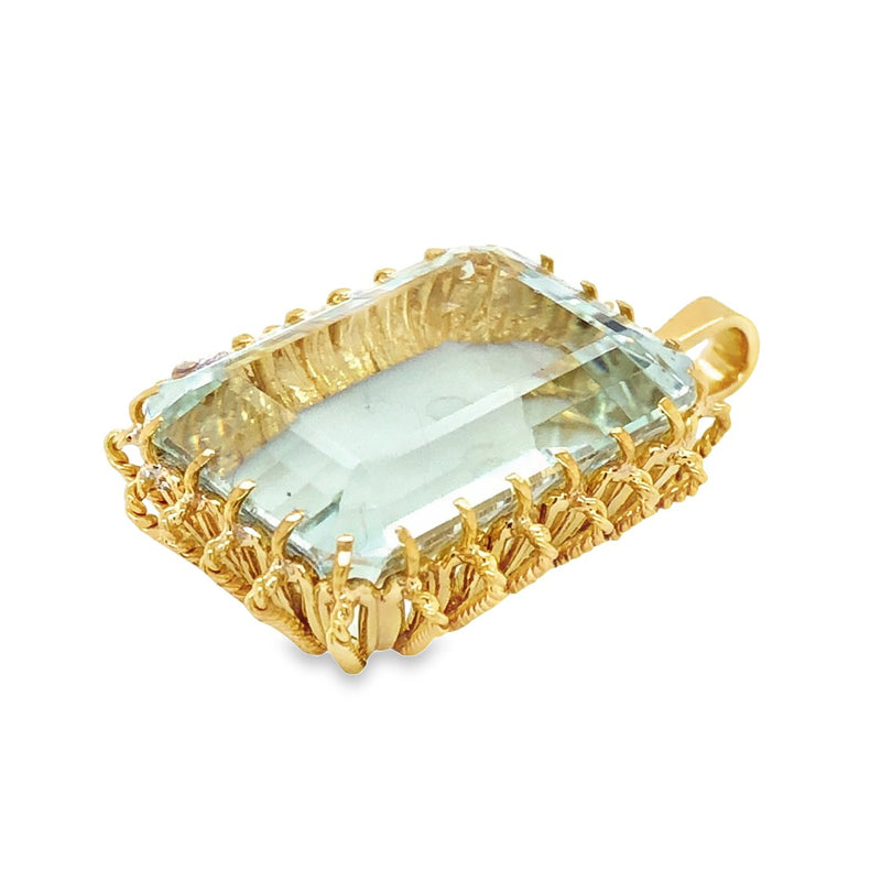 Anhänger Aquamarin Gold 18k