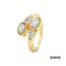 Ring Opal/Diamanten Gold 585/14k